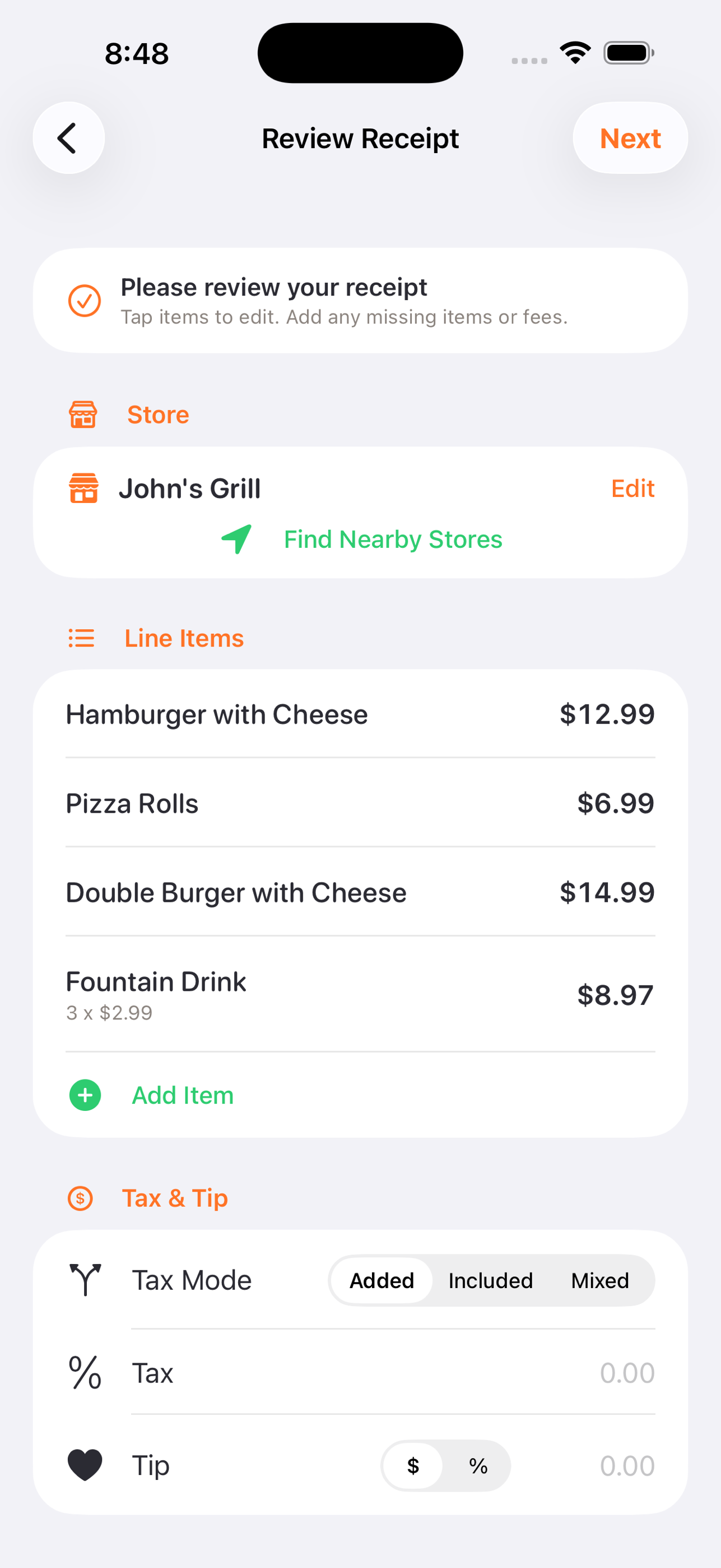 AfterBite screenshot 2